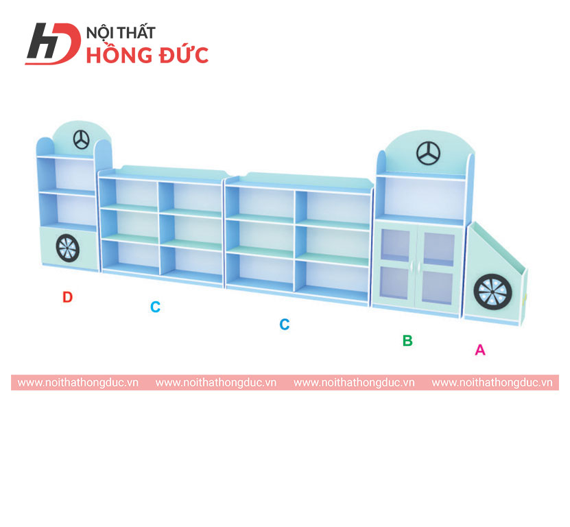 Ke-trung-bay-mam-non-hinh-doan-tau-HMN46D Dãy kệ hình đoàn tàu HMN46D