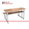 Bàn ghế học sinh cấp 3 liền không tựa