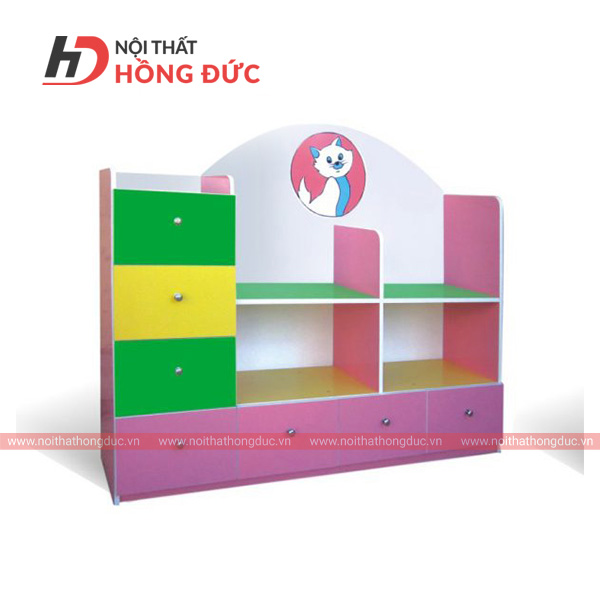 ke-trung-bay-mam-non-HMN61A Kệ trưng bày mầm non 4 khoang
