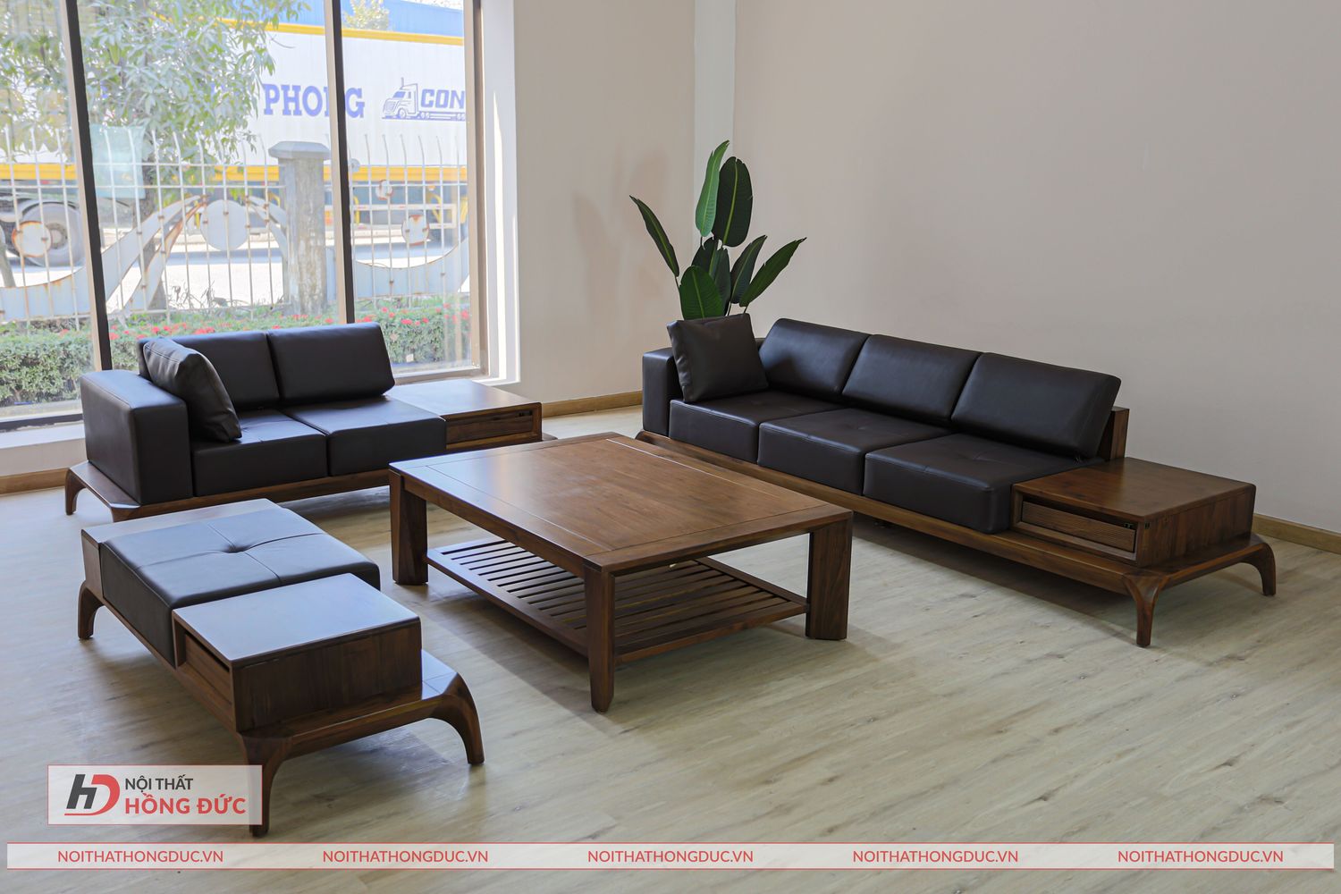 Bộ sofa gỗ cho phòng khách