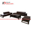 Sofa da gỗ óc chó theo bộ