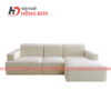 sofa nỉ trắng chữ L