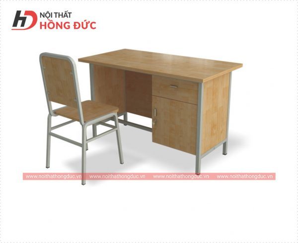 Bộ bàn ghế giáo viên hộc liền HBV2G