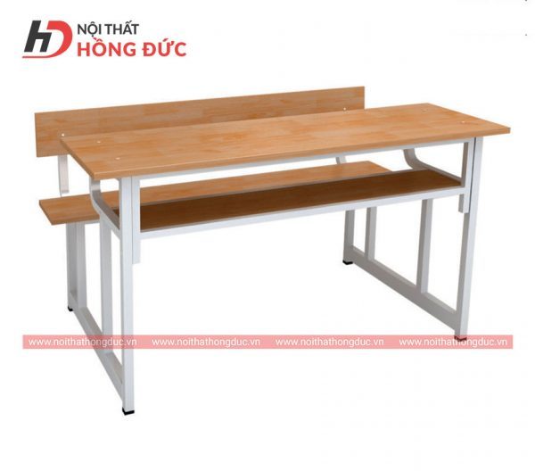 Mẫu bàn ghế học sinh cấp 1 có tựa HBH12