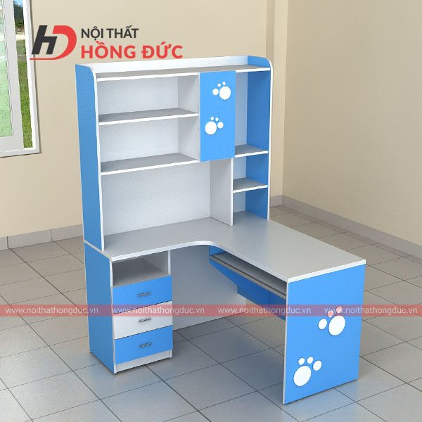 Bàn học giá sách bàn chân hbt38k