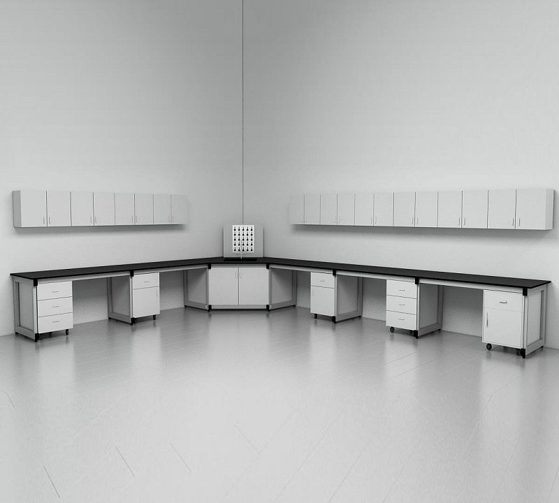 Kích thước tiêu chuẩn bàn thí nghiệm áp tường