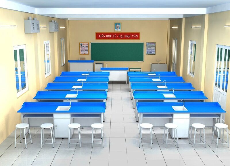Nội thất phòng thí nghiệm trường học Thanh Hoá