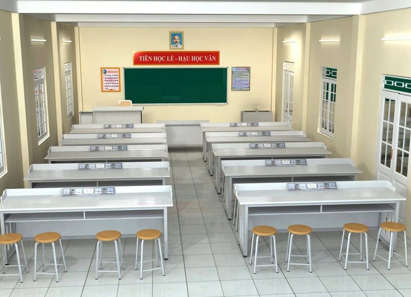 Tiêu chí trang bị nội thất phòng thí nghiệm trường học