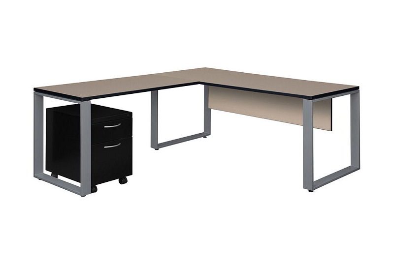 Bàn chữ L chân sắt đơn giản