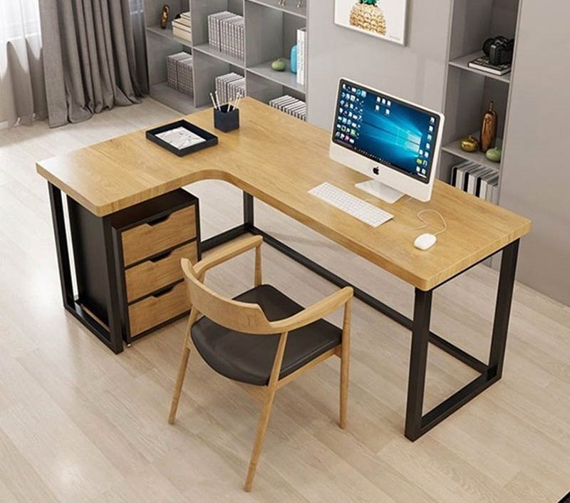 Bàn chữ L có hộc tủ