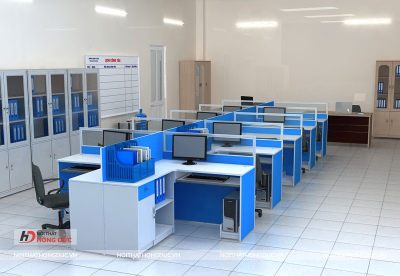 Mẫu bàn vách ngăn