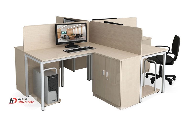 Bàn có vách ngăn tạo sự riêng tư