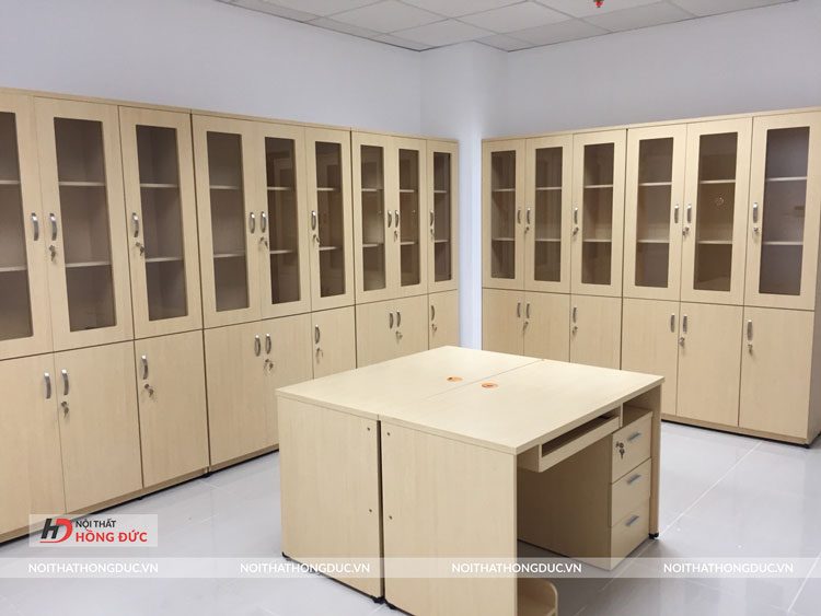 Mẫu tủ gỗ đựng hồ sơ văn phòng