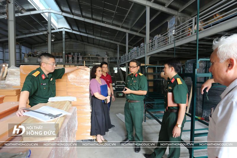 Dự án sản xuất giường tầng quân đội thực hiện bởi nội thất Hồng Đức