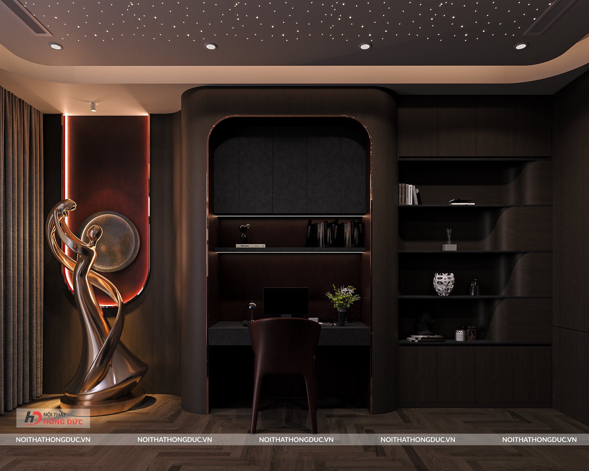 Phương Án Thiết Kế Phòng Ngủ P+ House