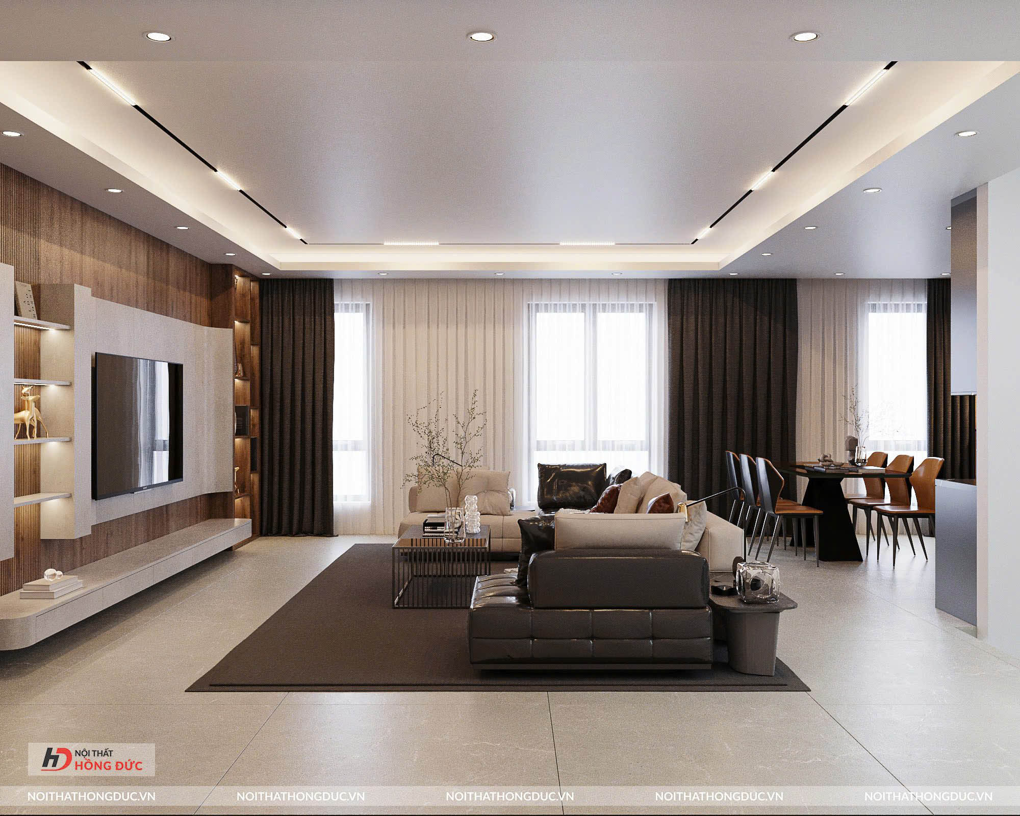 Nhà Phố Sông Đơ Sầm Sơn Full Gỗ An Cường