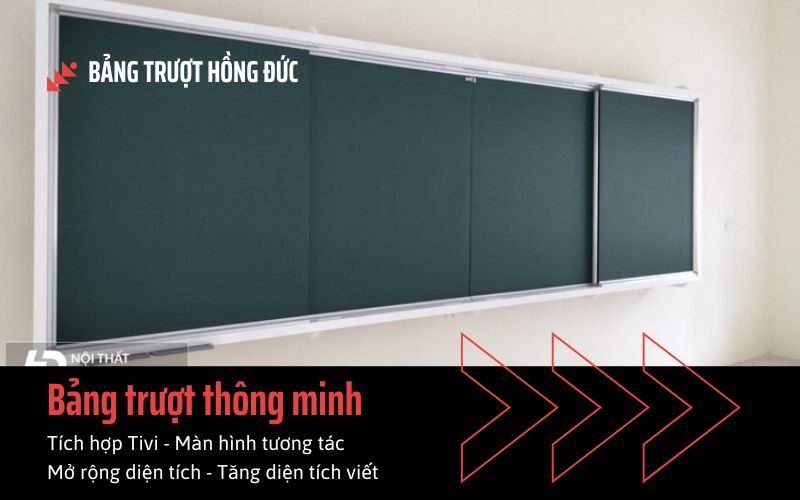 Bảng trượt thông minh tích hợp tivi màn hình tương tác