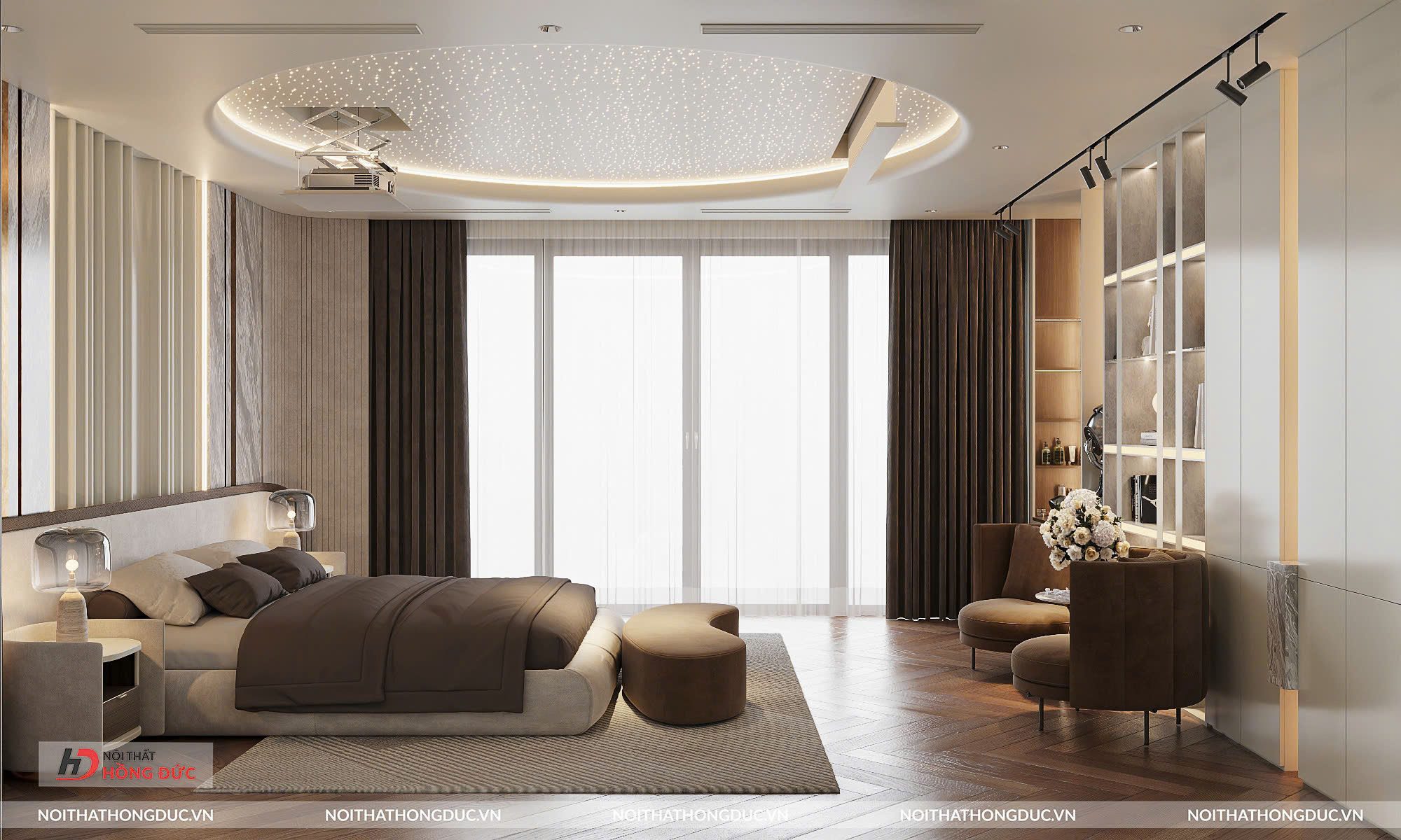 Không Gian Phòng Ngủ Master Nhà Phố P + House