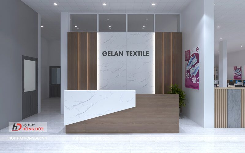 Thiết kế thi công nội thất văn phòng công ty may Bỉm Sơn - Gelan Textile