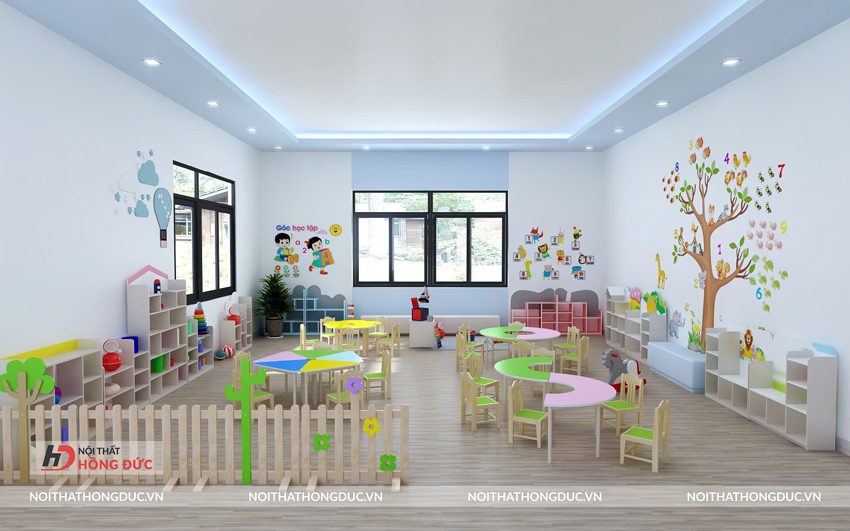 Thiết kế góc chơi, góc học tập sáng tạo cho lớp mầm non