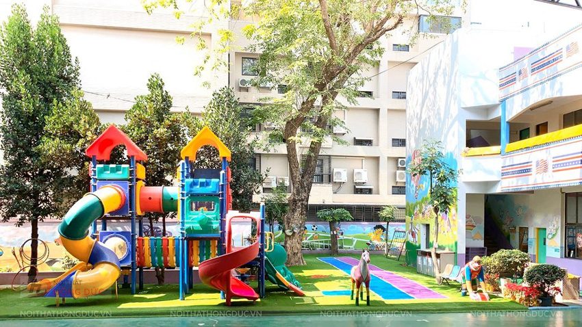 Giải pháp vật liệu ngoài trời mầm non