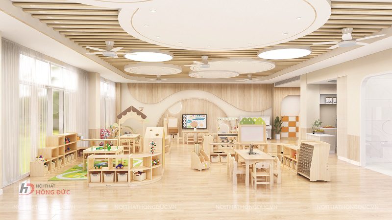 Kệ đồ chơi mầm non