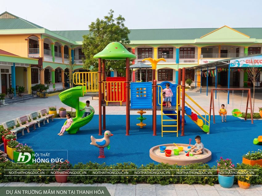 Tại sao nên chọn đồ chơi ngoài trời mầm non tại Hồng Đức