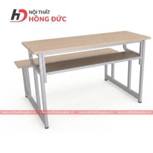 Bàn ghế học sinh liền không tựa plywood BNP17C1
