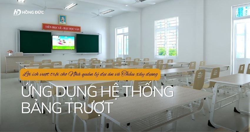 Ứng dụng hệ thống bảng trượt Hồng Đức trong giảng dạy