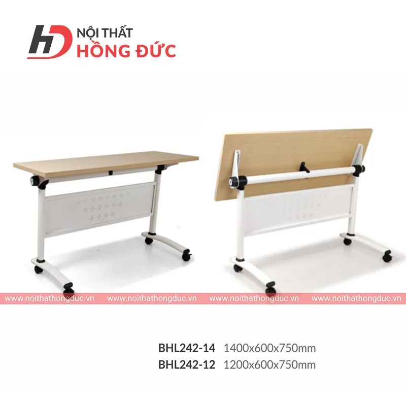 Bàn gấp BHL242 gấp gọn tiết kiệm diện tích khi không dùng