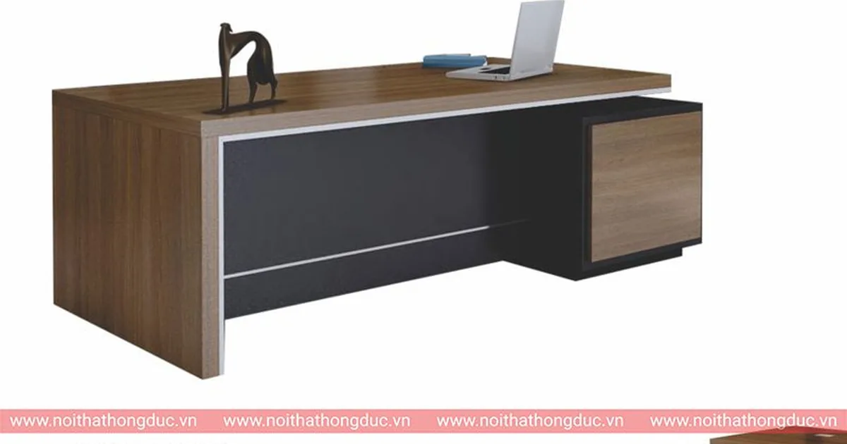 Bàn giám đốc MFB06 chữ L kèm tủ phụ