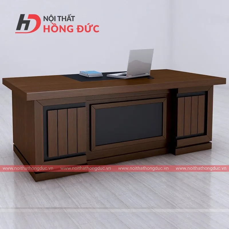 Bàn giám đốc MFB32 gỗ công nghiệp, mặt trước có tấm ốp