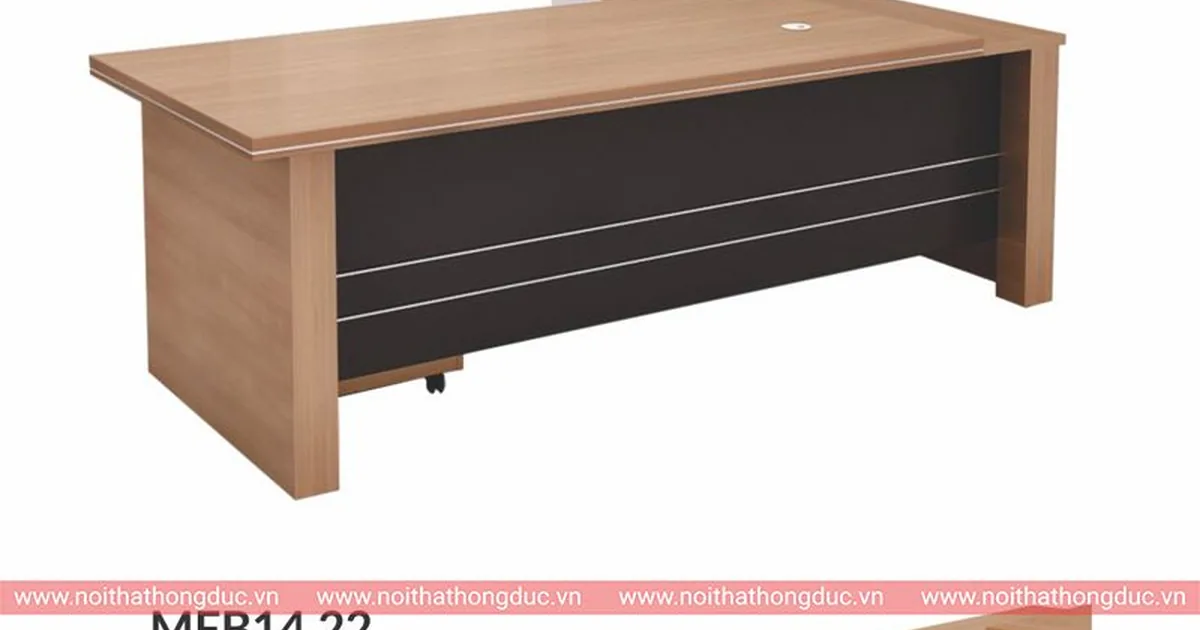 Bàn làm việc MFB14 chữ L kèm tủ phụ
