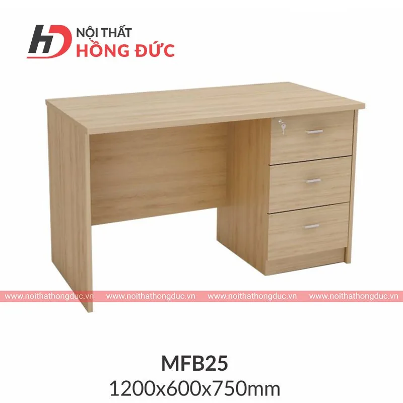 Bàn làm việc MFB25 gỗ công nghiệp đơn giản cho nhân viên