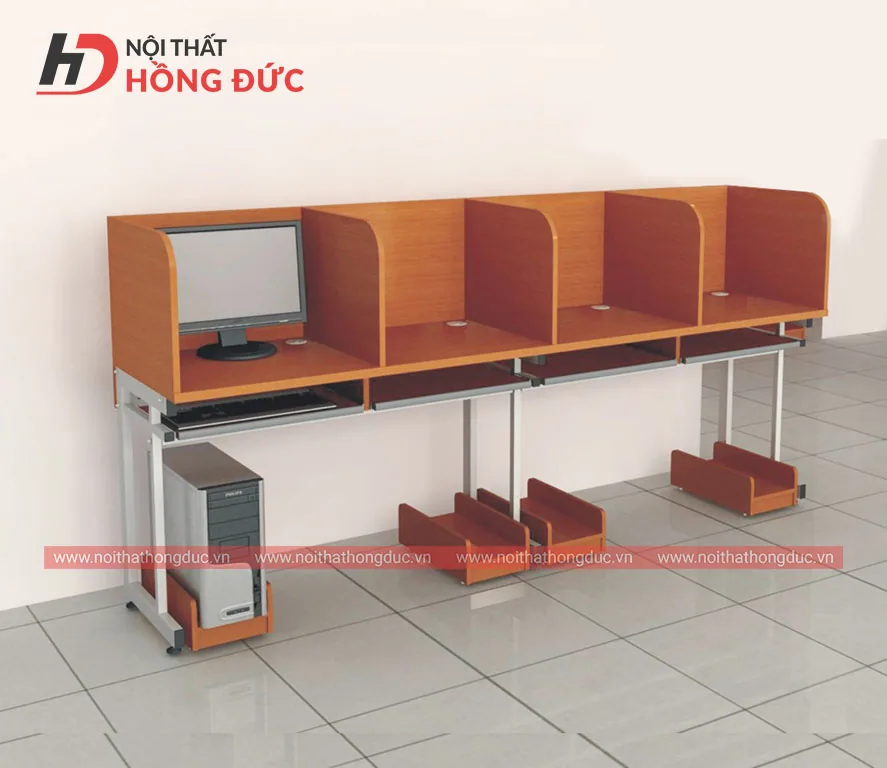 Bàn tra cứu thư viện cỡ khác kê sát tường