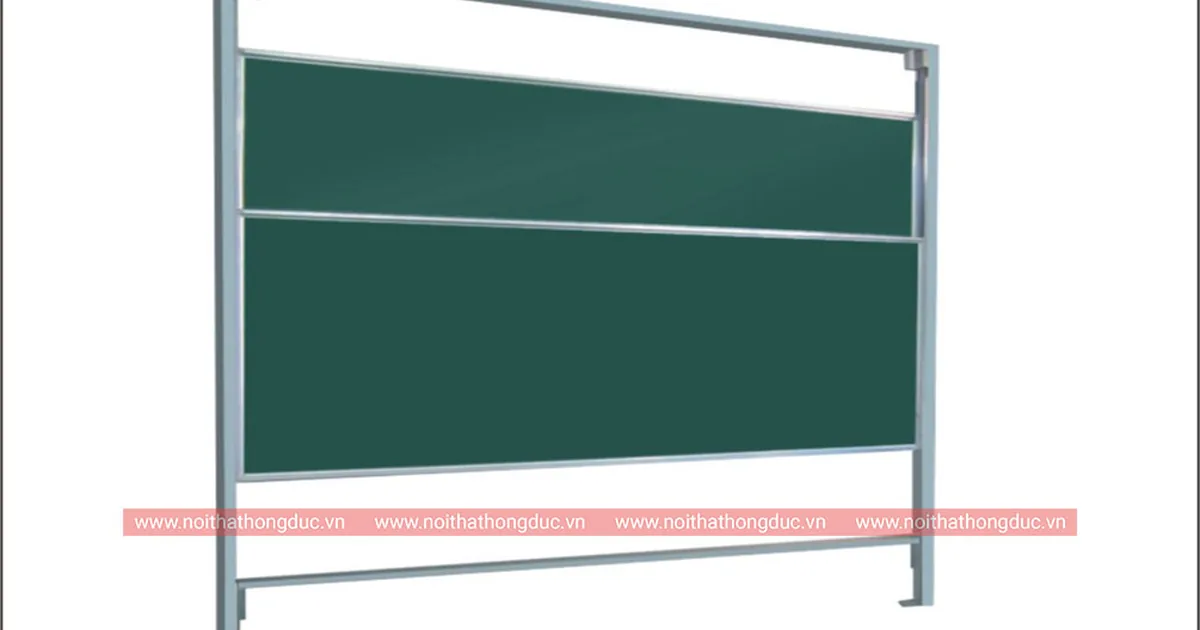 Bảng viết lớp học mã HBV08 lắp trên hệ ray trượt