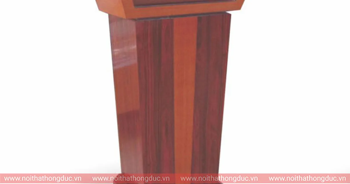 Bục tượng Bác mã HNS03A gỗ tự nhiên chụp chính diện