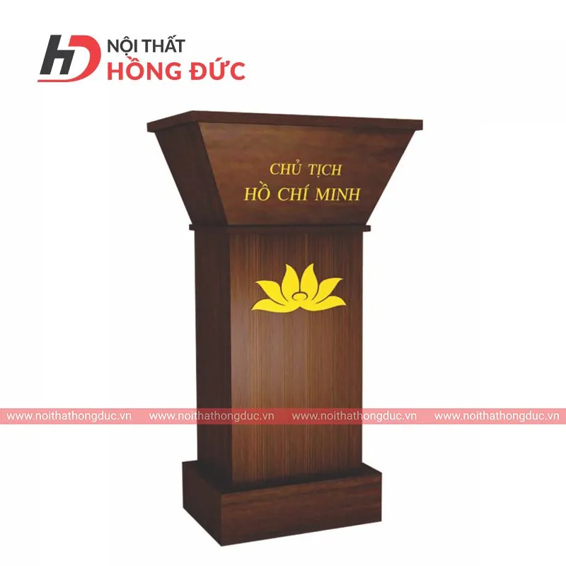 Bục tượng Bác và bục phát biểu mã MFN03 đặt cạnh nhau