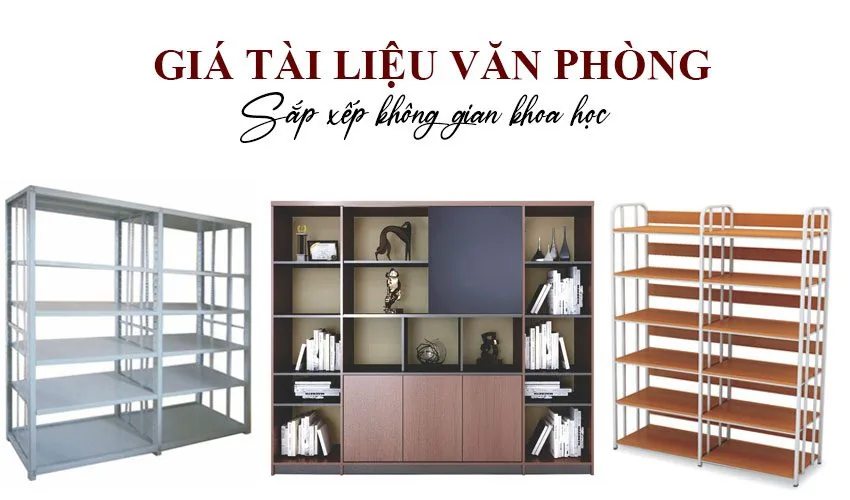 Các mẫu giá tài liệu văn phòng chụp chính diện thấy rõ các đợt