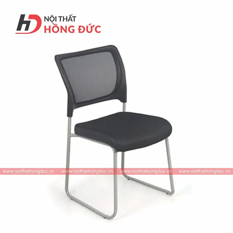 Ghế phòng họp GT08B-S lưng lưới, không tay vịn, khung chân mạ