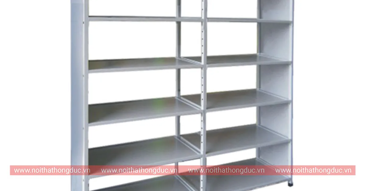 Giá kệ sắt mã HTVS13 dùng trong kho thiết bị dạy học