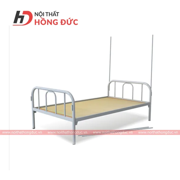 Giường sắt đơn HGT04 khung sơn tĩnh điện, có giát giường