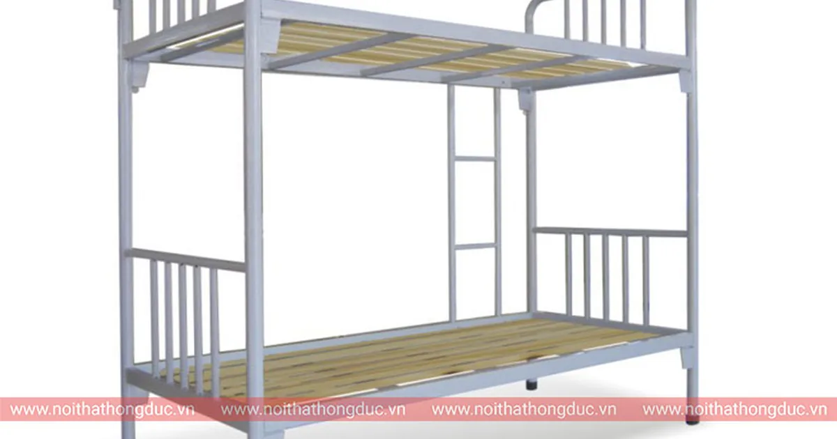 Giường tầng HGT05 khung sắt, kiểu thường dùng cho phòng ở nhiều người