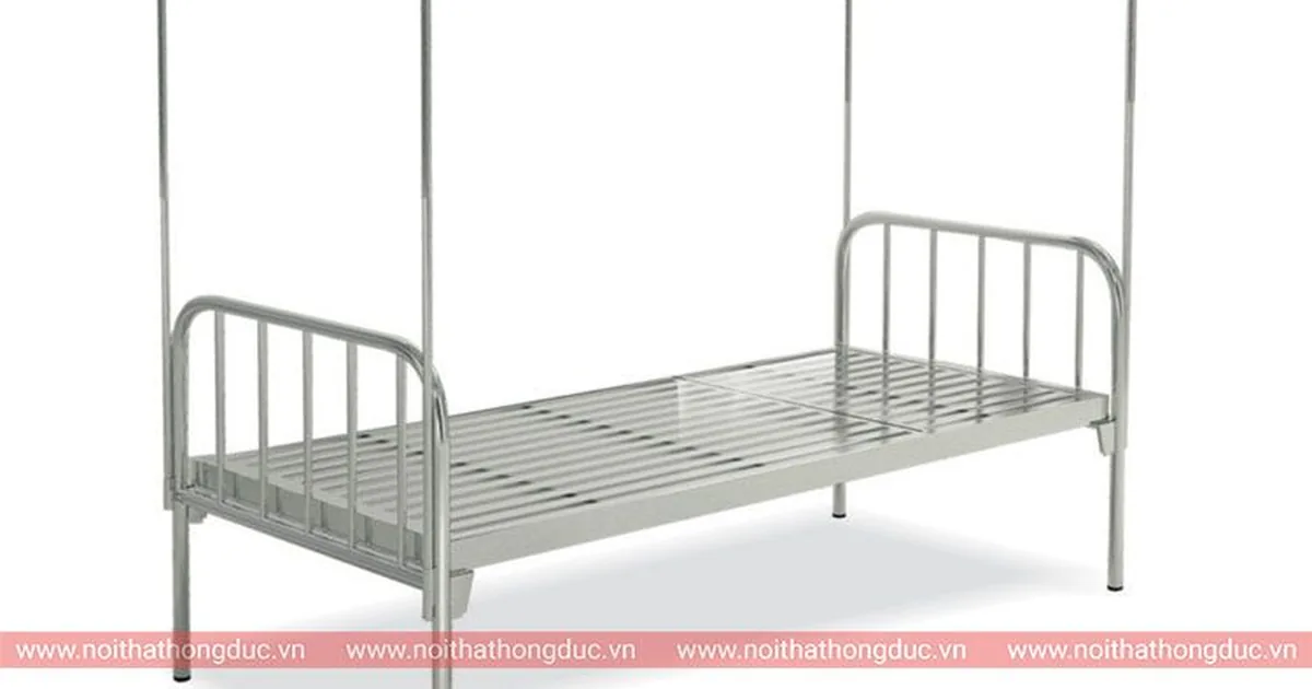Giường y tế khung sắt mã HGY02 dùng cho phòng y tế học đường