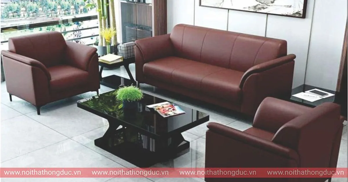 Sofa văn phòng SF13 kê trong phòng chờ có nhiều chỗ ngồi