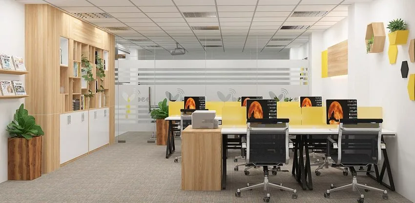 Tủ giá sách văn phòng kê sát tường